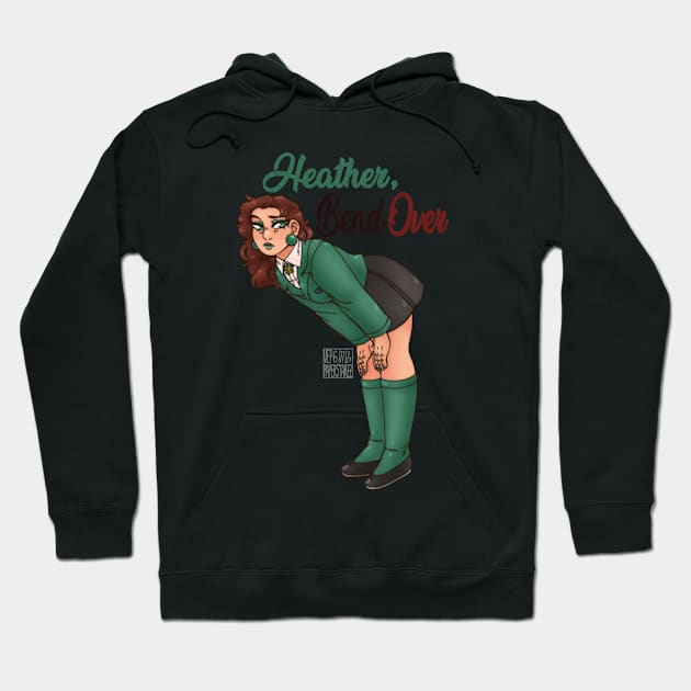 Bend over, Heather Hoodie by paperstarzz